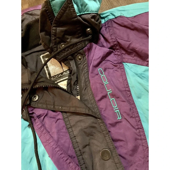 Vintage Couloir Ski Coat Jacket Fabric Entrant GII Insulated Full Zip Women's 8 - Picture 6 of 11